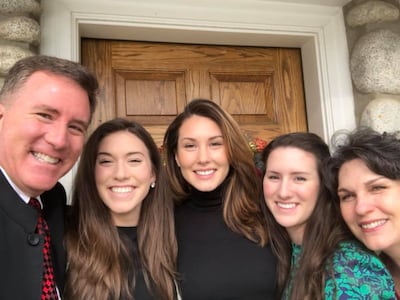 Utah singer Loren Allred (middle), shown with her sisters and parents, conductor Brady Allred (far left) and singer Dr. Carol Ann Allred (far right).