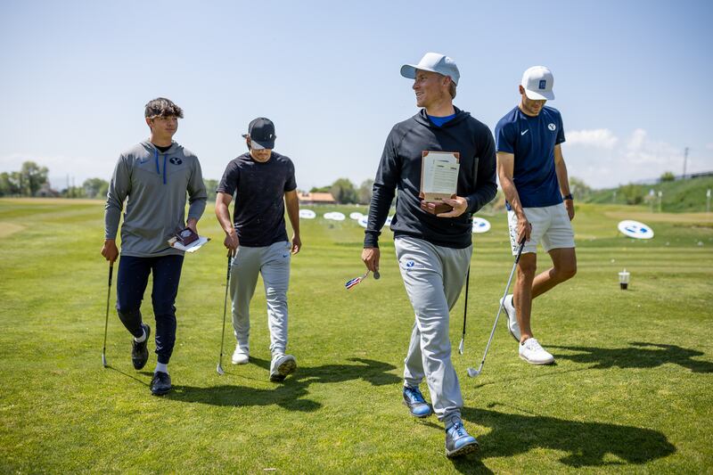 Tyson Shelley, Keanu Akina, Zac Jones, Brock Goyen, four BYU golfers who made it through first stage of U.S. Open qualifying.