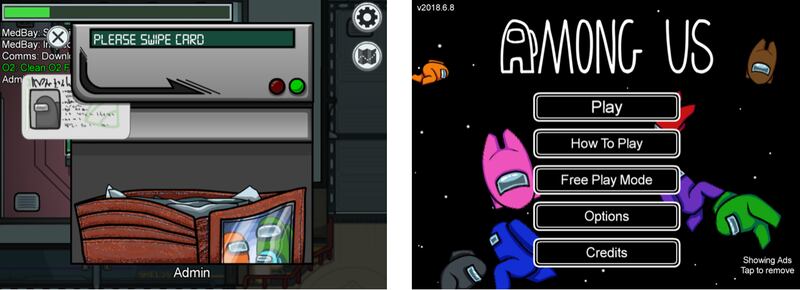 A screenshot of the Among Us video game.