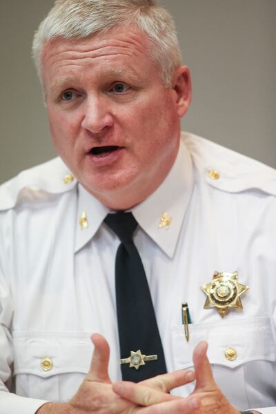 Provo Police Chief John King speaks during a roundtable discussion about hate crimes at the Utah Law and Justice Center in Salt Lake City on Thursday, Aug. 4, 2016.