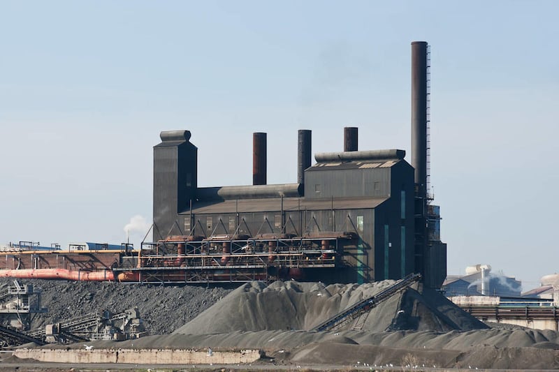 This undated photo shows a large manufacturing plant in Cleveland, Ohio.