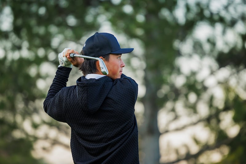 BYU freshman phenom Kihei Akina hits a shot during photo day Sept. 2, 2025.
