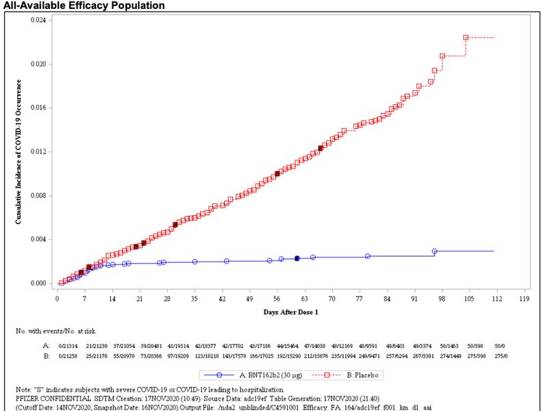 The Food and Drug Administration’s paper on the Pfizer COVID-19 vaccine revealed how well one dose can work.