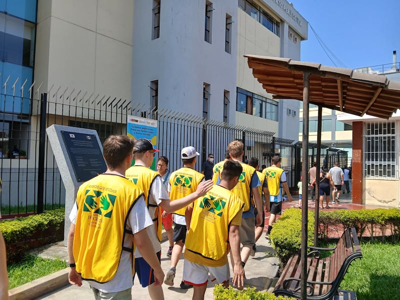 Members and missionaries of The Church of Jesus Christ of Latter-day Saints volunteer to support Operation Smile in Lima, Peru, in January 2026.