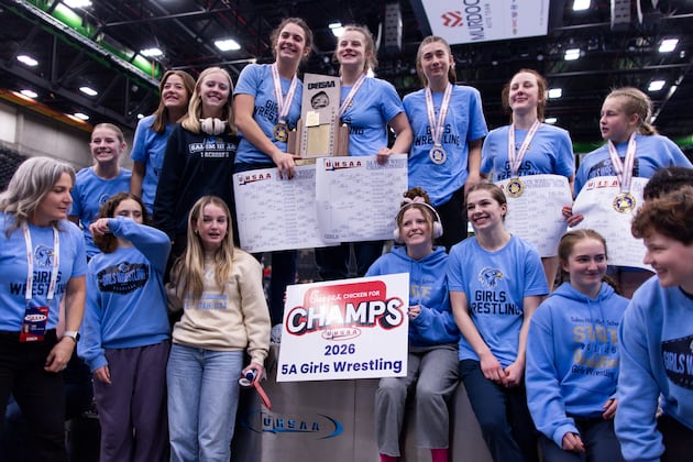 High school girls wrestling: Salem Hills beats out Wasatch for first-ever 5A title
