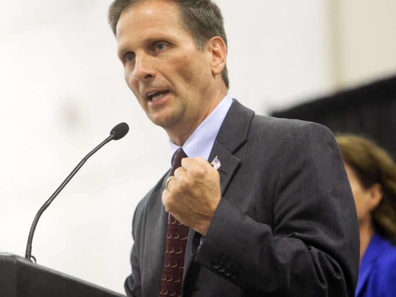 Rep. Chris Stewart, R-Utah, seen here in this April 2012 file photo, visited the Utah House and Senate Tuesday, February 18, 2014, telling state lawmakers that he believes in the idea of federalism and saying the federal government is set to run more effi