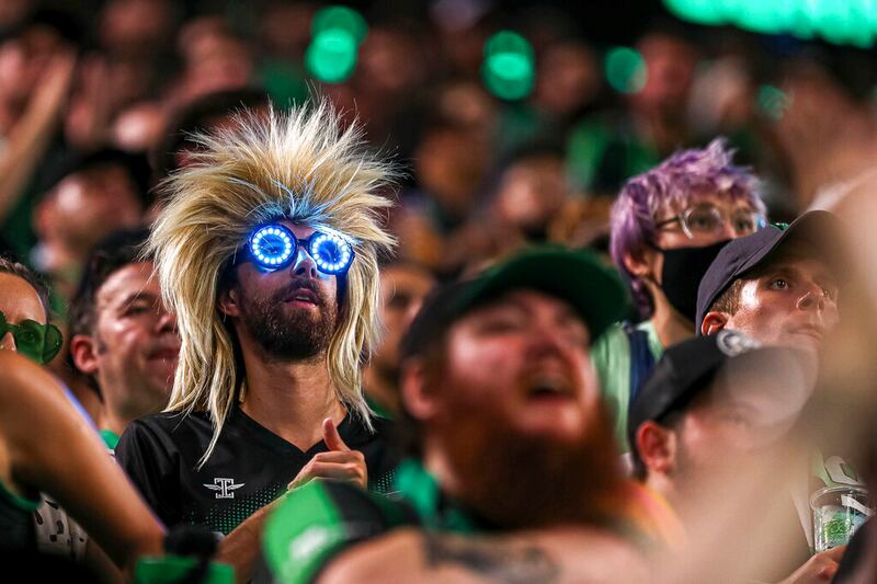 A fan at the Austin FC match in Austin, Texas. Austin has seen a massive COVID-19 outbreak because of the delta variant.