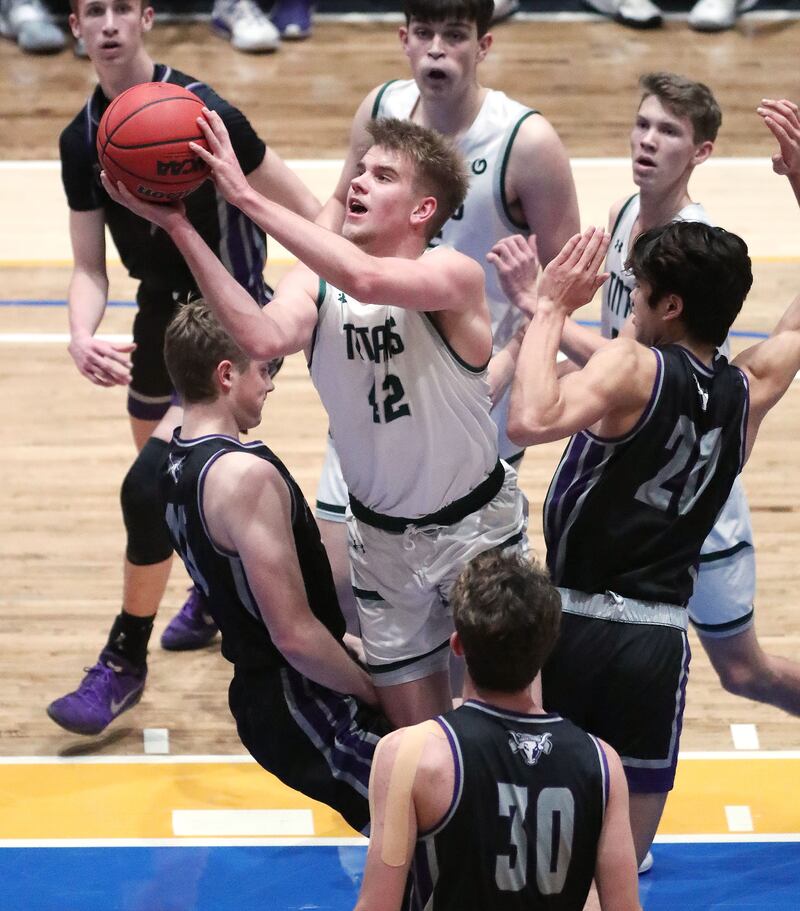 High school boys basketball Lehi beats Olympus in 5A semifinals