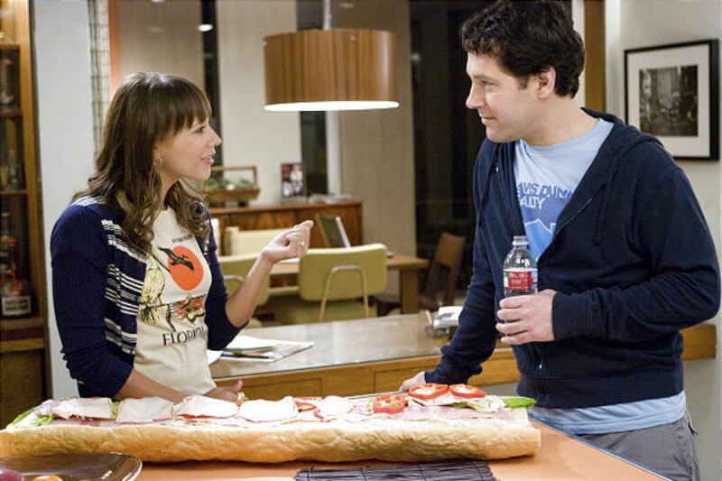 Zooey Rice (Rashida Jones) and Peter Klaven (Paul Rudd) star in "I Love You, Man."