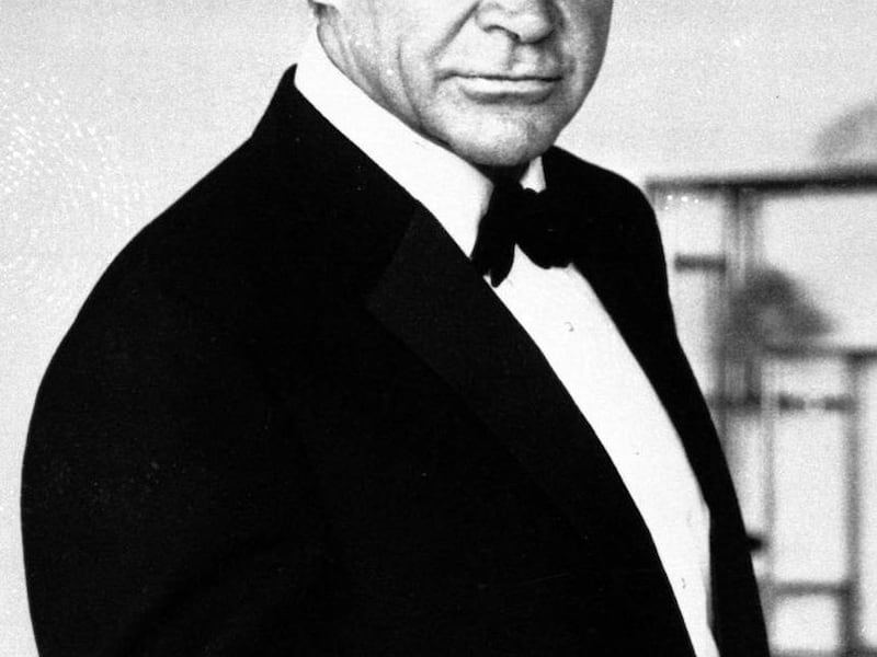 This undated file photo shows Sean Connery as James Bond in "Never Say Never Again". The film "Never Say Never Again," a 1983 remake of "Thunderball," has its ironic title, because it brought Connery back as Bond after a 12-year hiatus.