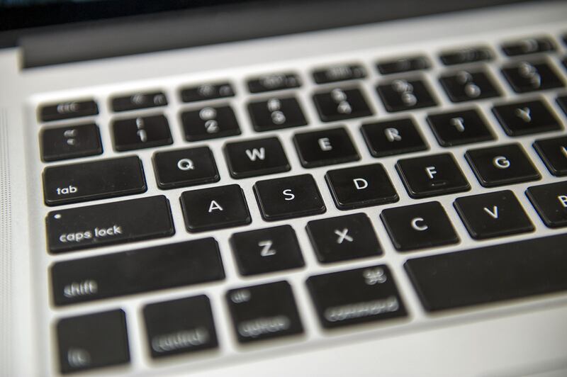 A photo of a computer keyboard at the Deseret News office in Salt Lake City on Sept. 7, 2016.