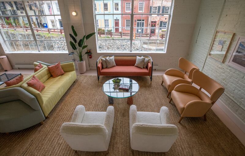 The Wing, a women’s only co-working space and organization, is pictured April 9, 2018 in Washington, D.C.