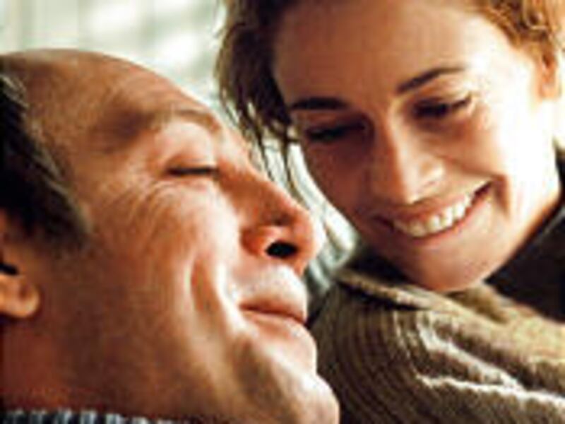 Javier Bardem is Ramon Sampedro and Belen Rueda is Julia in "The Sea Inside." Bardem steals the show.