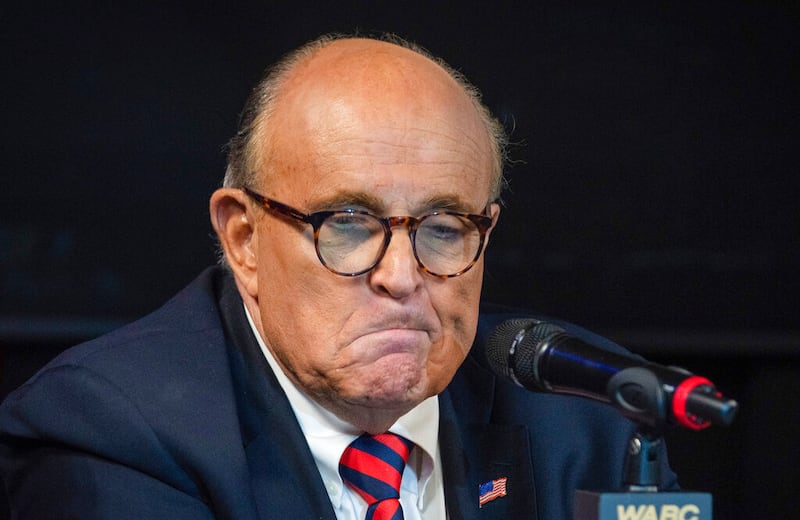 Former New York City Mayor Rudy Giuliani in New York.