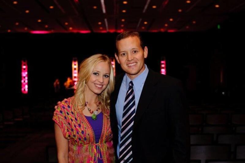 Hank Smith and Carmen Rasmusen Herbert at a "Time Out for Girls."
