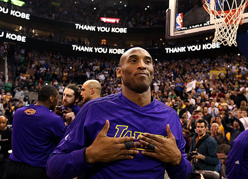 Kobe Bryant will be honored at Sunday’s NBA All-Star Game by Jennifer Hudson. Los Angeles Lakers star Kobe Bryant acknowledges the applause from the crowd at the Utah Jazz game at the Vivint Smart Home Arena in Salt Lake City on Monday, March 28, 2016.