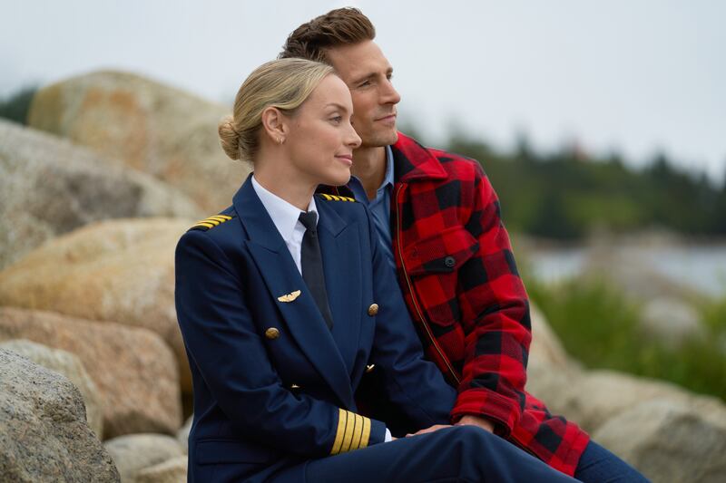 Rachel Skarsten and Andrew Walker in ‘Christmas Island.’