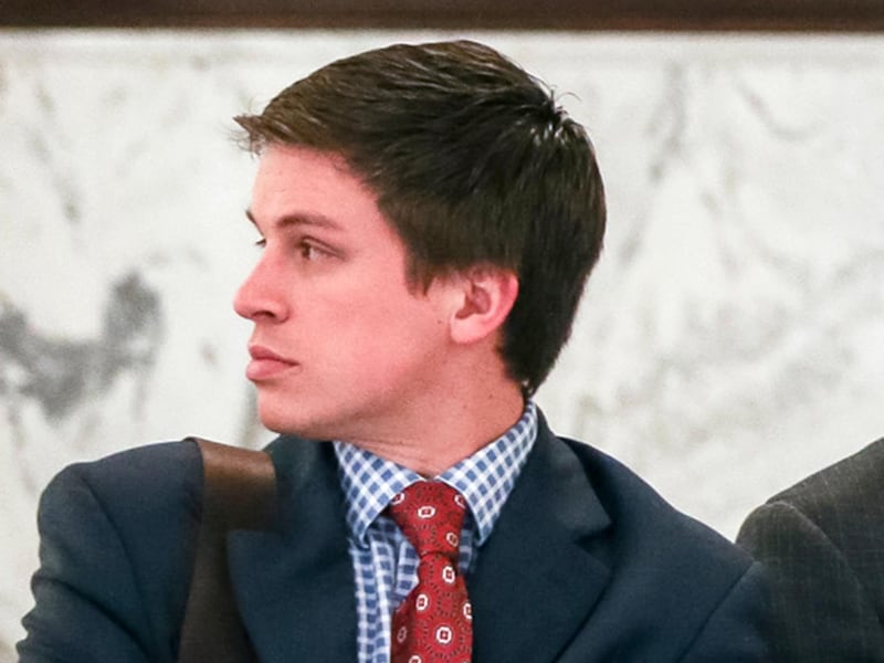 Austin Cox is pictured at the Capitol in Salt Lake City in 2017.