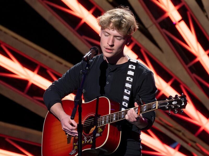 Baylee Littrell performs on "American Idol."