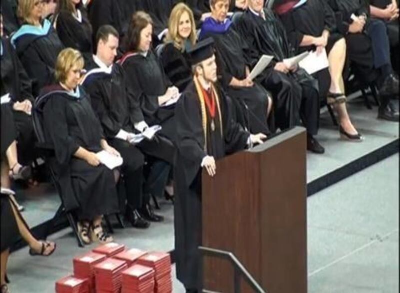 Valedictorian Roy Costner IV included the Lord's Prayer in his graduation speech last week in South Carolina. Costner's school district recently replaced the prayer at graduation with a moment silence.