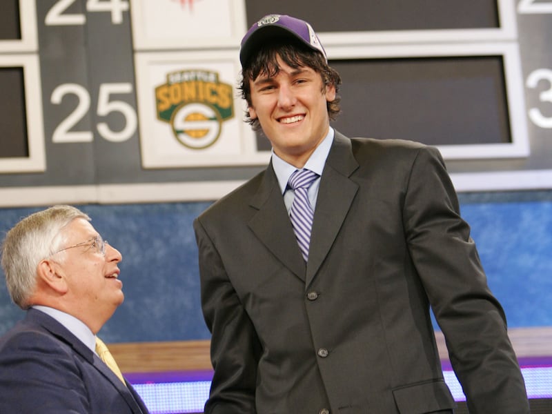 Andrew Bogut, a center from the University of Utah, was the first overall pick of the 2005 NBA draft.