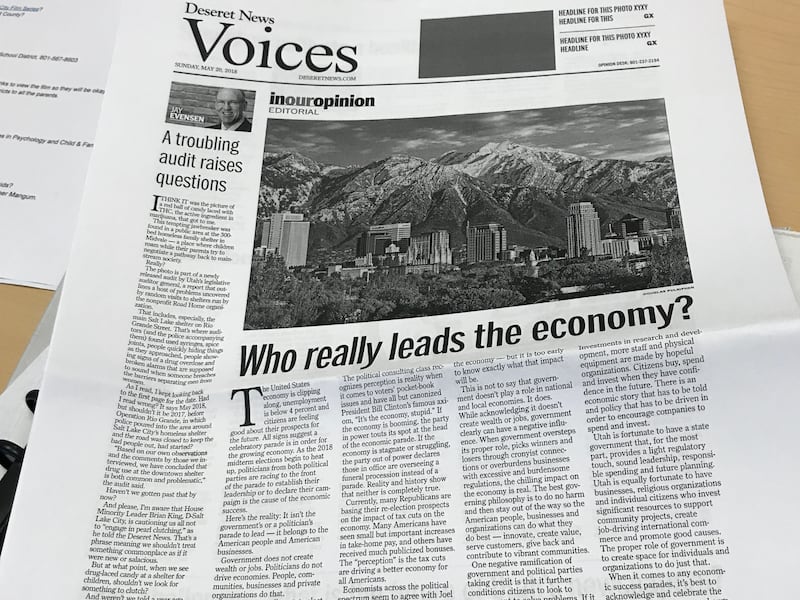 At the bottom of the page of the Sunday page proof was my picture and a placeholder headline. In red pen, my editorial assistant had scrawled, “Truth will be written here.”