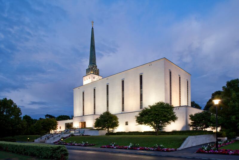 The London England Temple of The Church of Jesus Christ of Latter-day Saints.