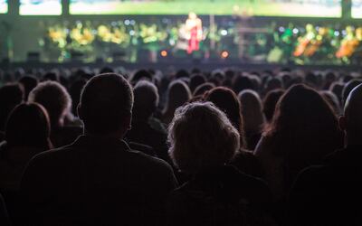 Larisa Martinez performs during Andrea Bocelli's concert at Vivint Arena in Salt Lake City on Thursday, Nov. 29, 2018.