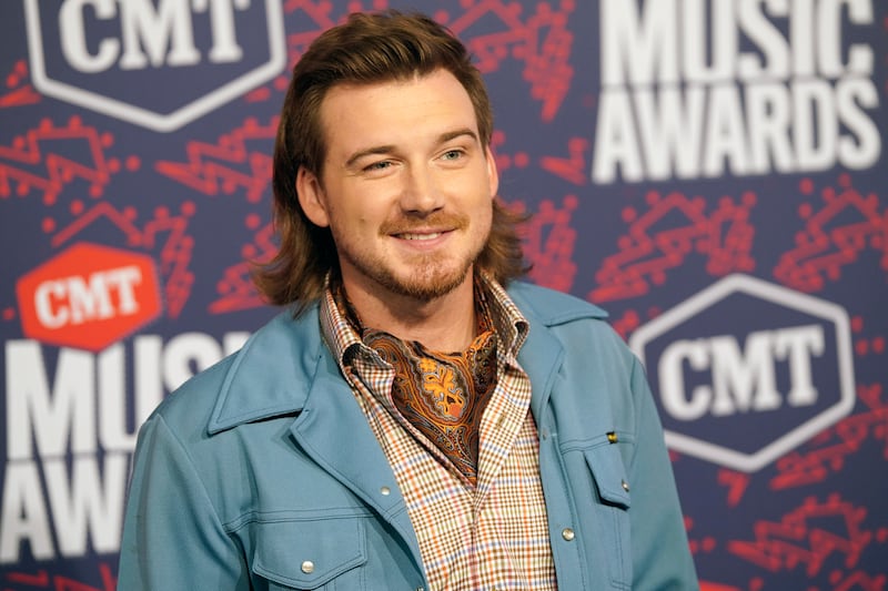 Morgan Wallen arrives at the CMT Music Awards in Nashville, Tenn. on June 5, 2019. Wallen has apologized after a video surfaced showed him shouting a racial slur.