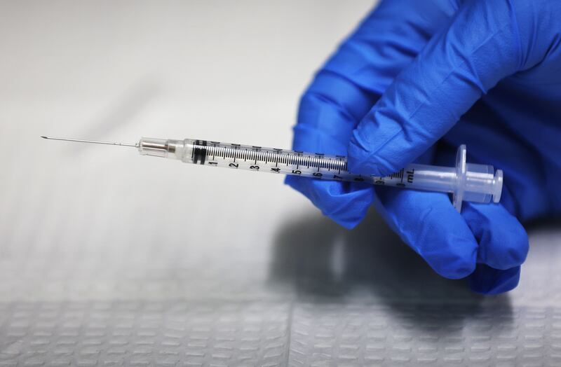 A COVID-19 vaccine at Salt Lake County Health Center in Salt Lake City.