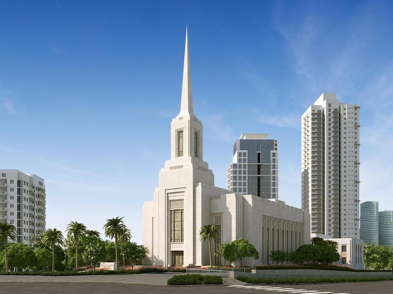 A rendering of the Alabang Philippines Temple.