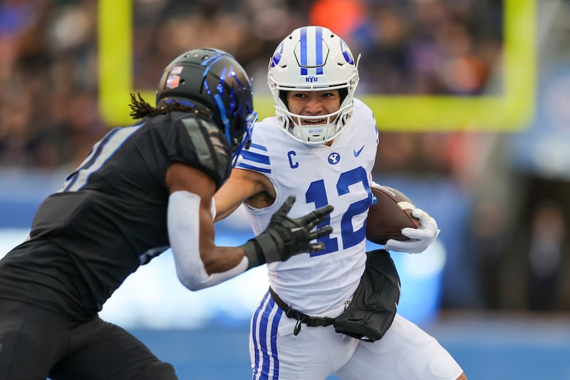 BYU wide receiver Puka Nacua is a 2023 NFL draft hopeful after starring for the Cougars the past two seasons.