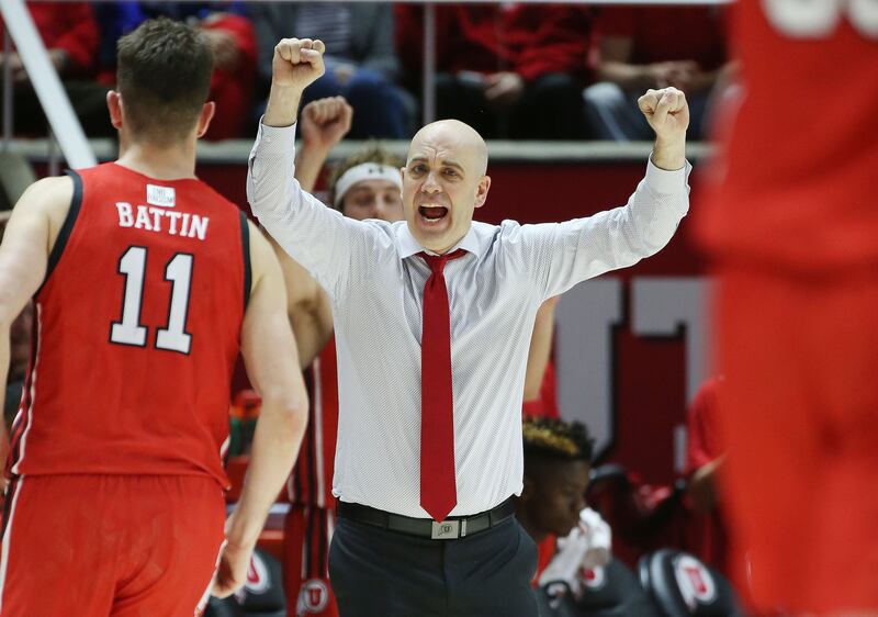 Utah Utes head coach Craig Smith calls a play in Salt Lake City on Saturday, Nov. 27, 2021. The Utes hit the road to face the Big 12 TCU on Wednesday.