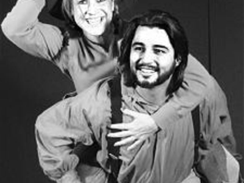 Jennie Whitlock and Monte Garcia in "The Unsinkable Molly Brown."