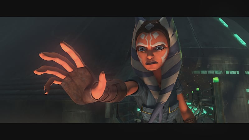 After being imprisoned by the Pykes, Ahsoka Tano and the Martez sisters manage a daring escape of their stronghold. Together they flee through the city to their ship, desperate to evade the Pyke forces in pursuit in “Dangerous Debt,” an all-new episode of “Star Wars: The Clone Wars” this FRIDAY, April 3 on Disney+.