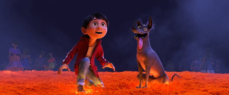 A scene from the film “Coco.”