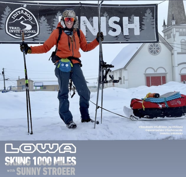 Sunny Stroeer makes history as first and only woman to finish the 1,000-mile Iditarod Trail Invitational on skis