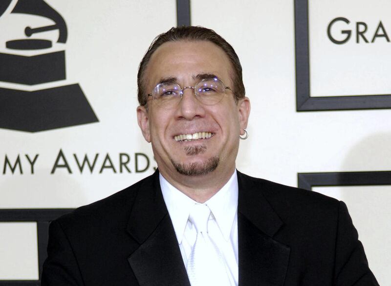FILE - In this Feb. 10, 2008 file photo, jazz musician Bobby Sanabria arrives at the 50th Annual Grammy Awards in Los Angeles. A lawsuit filed against the Recording Academy over its decision to trim the Grammy categories from 109 to 78 has been dismissed