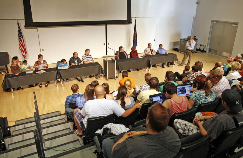 A forum named, ÒA Community Stands up Ð Northern Utah Addresses LGBT Bullying and Suicide.Ó The panel raised concerns over removal of the book, "In Our Mothers' House," and it's the story of two homosexual women raising children in a "non- traditional h