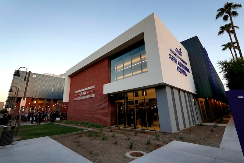 This Sept. 20, 2017, photo shows the Jerry Colangelo Museum at Grand Canyon University in Phoenix.