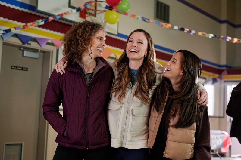 Carmel Amit, Rachel Boston and Shannon Chan-Kent in “Field Day.”