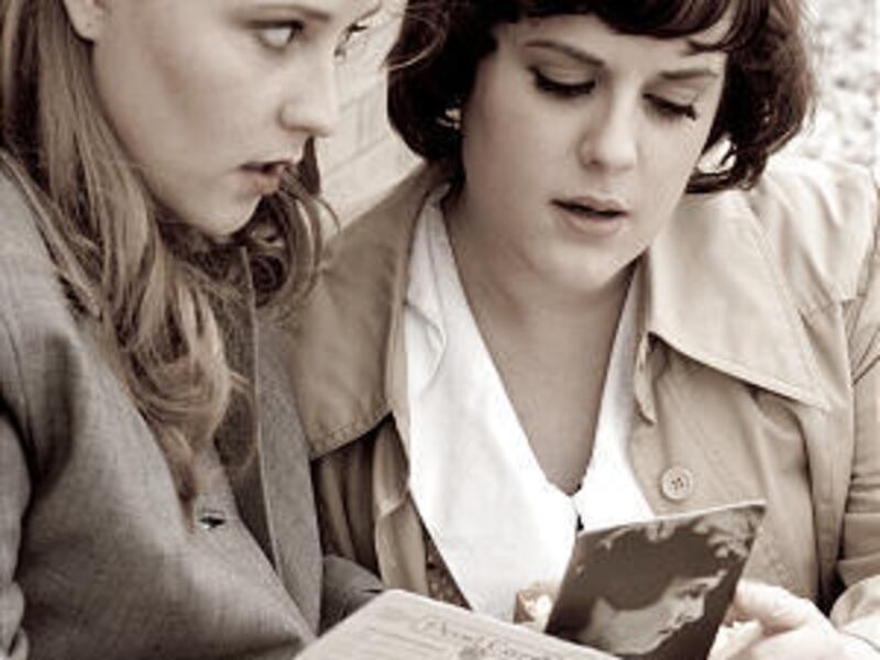 Carrie Joslin plays Samantha and Emily Bell is Max in UVU's production of "A Flickering."