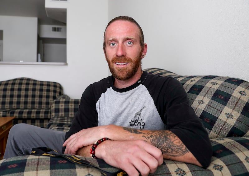 Branden Jenkins, who was arrested during Operation Rio Grande and later graduated from Odyssey House, talks about his road to recovery during an interview in his apartment in downtown Salt Lake City on Tuesday, June 4, 2019. His recovery included particip