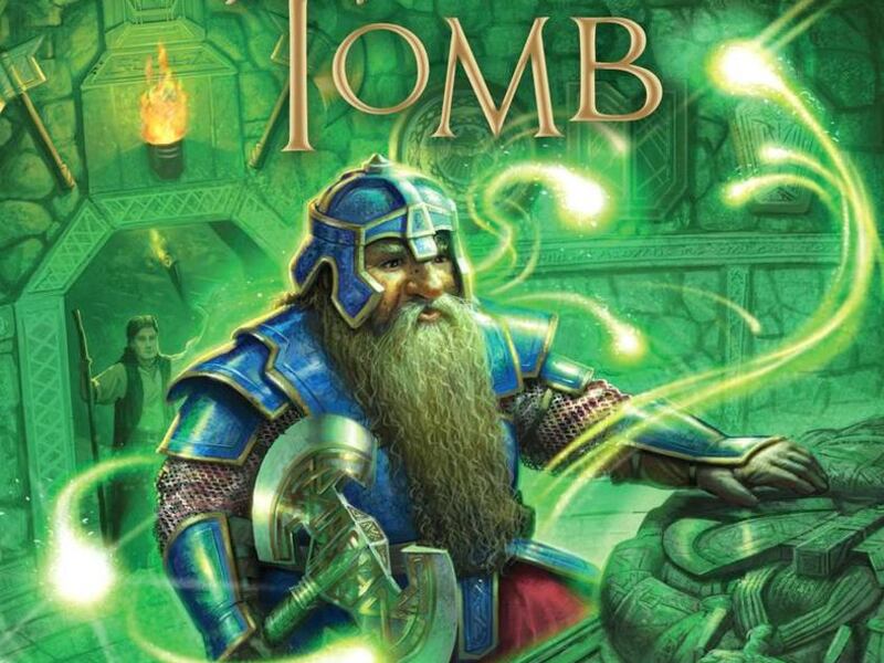 "Albrek's Tomb" is the third book in the Adventurers Wanted series by M.L. Forman. The shooting lights on the book cover glow in the dark.