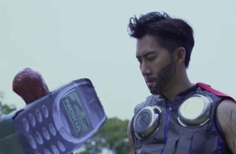 Titled the “Averagers,” the parody trailer mimics scenes from the official “Avengers: Endgame” trailer by using inexpensive props like cardboard buildings and masks.