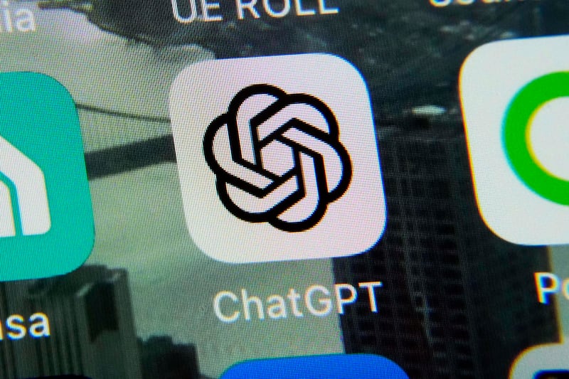 The ChatGPT app is displayed on an iPhone in New York, May 18, 2023.