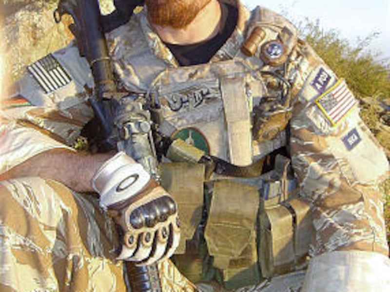 This is photo provided by family shows Darren James LaBonte, 35, in Afghanistan in 2007.