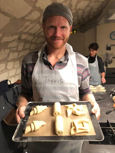 Although Travis Peterson isn’t planning on a “Great British Baking Show” appearance anytime soon, because of his wife’s encouragement, he does have a baking Instagram page so all of his friends and family can see his creations.