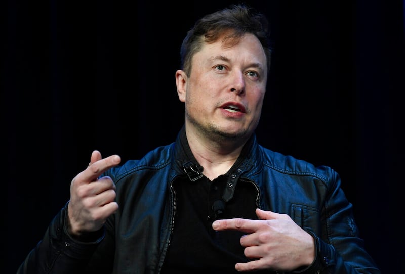 Tesla and SpaceX Chief Executive Officer Elon Musk speaks in Washington.
