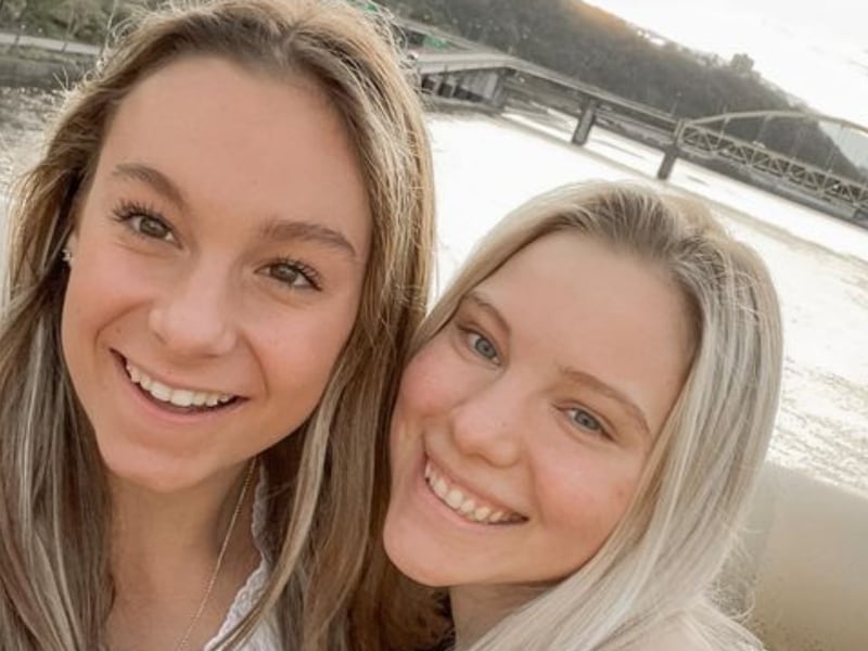 Grace McCallum, left, and Jade Carey are longtime friends who built their relationship during their time as competitive gymnastics.